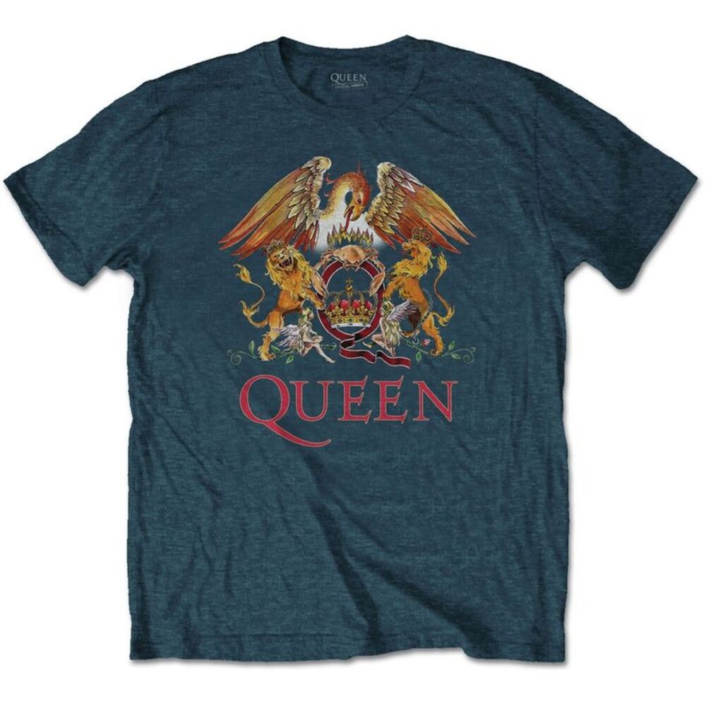 Queen Unisex Adult Classic Cotton T-Shirt / Denim Blue